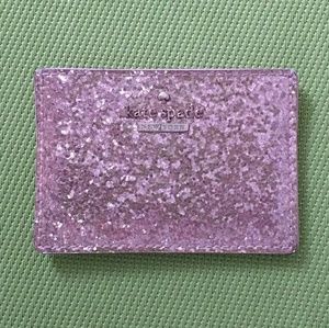 Kate Spade Glitter Peachy Pink Card Holder